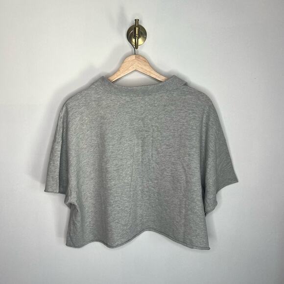 OFFLINE Aerie Grey Cropped Polo Shirt - Picture 3 of 3
